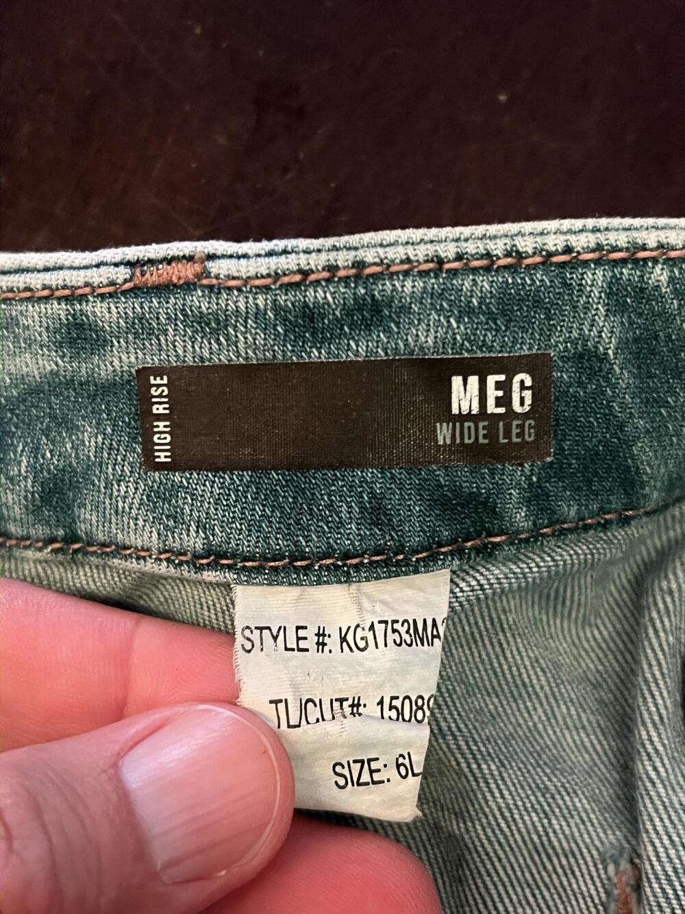 KUT From The Kloth Meg High Rise Wide Leg Jeans Womens 6L Medium Wash Blue Denim - Picture 8 of 9